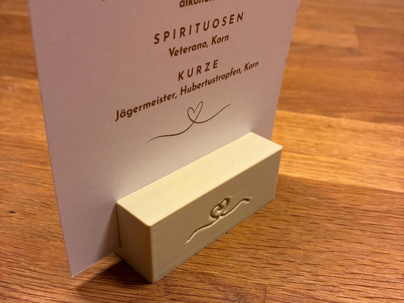 Drink/Menu Card Holder