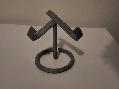 Crystal moon or heart stand 