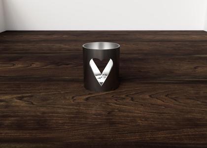 Heart tea-light holder