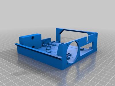 Ender 3 All-in-one Rear Electronics with heat-set inserts