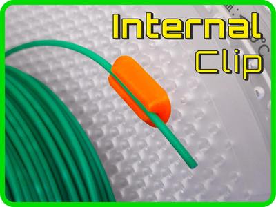 Filament clip for Bambu Spool - inside