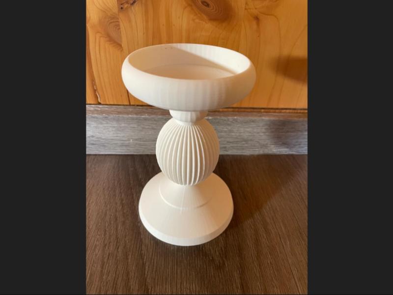 wide candle holder