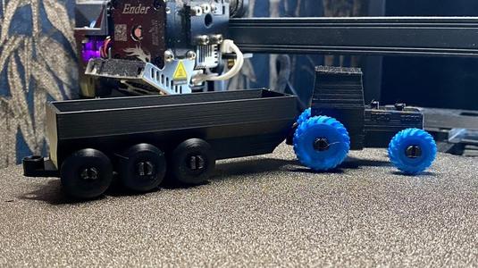 Long trailer with hitch