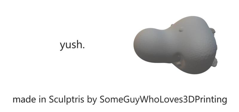 yush. (Super Mario: Cursed Yoshi Head)