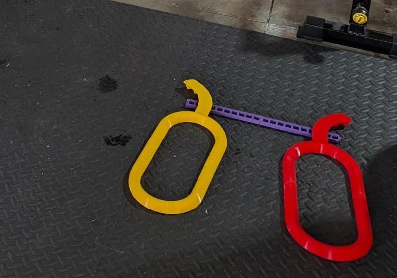 Gym feet positioning aid