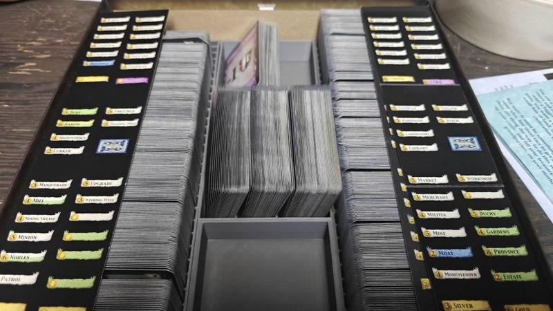 Dominion Organizer (sleeved cards, multiple exps)