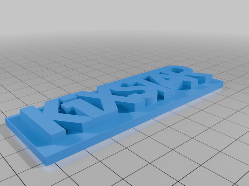 Kixstar Logo Keychain, Magnet and Plaque