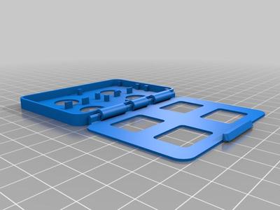 With holes - Nintendo Switch Cartridge case x4 - print in place