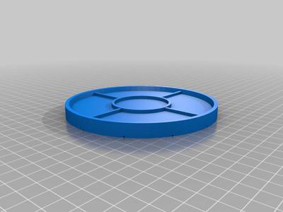 Wheel disk for mini pottery machine