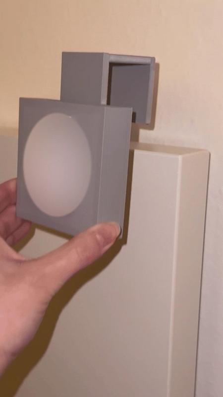 Handy holder for MALM bed with charging port