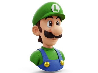 Luigi Bust Base Included