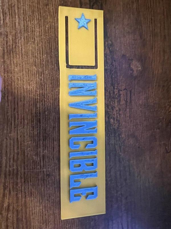 INVINVIBLE bookmark