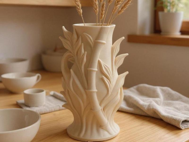 BambooGrove vase with lush jungle spirit