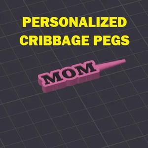Personalized Cribbage Pegs - Any Name or Word!