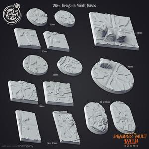 Dragon's Vault Bases (Pre-Supported)