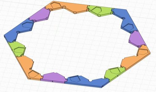Border pieces for Settlers of Catan