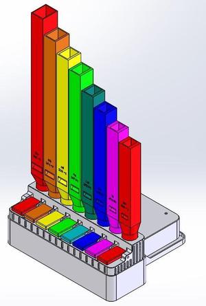 8 notes pipe organ