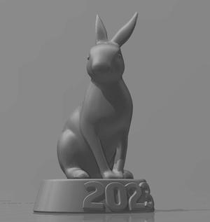 Simbol of upcoming 2023 year of the rabbit