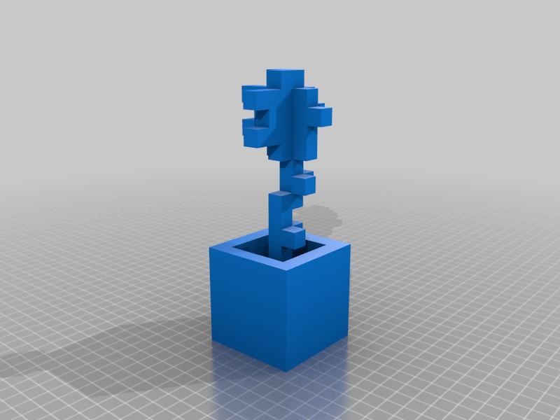 rose in a pot (minecraft)