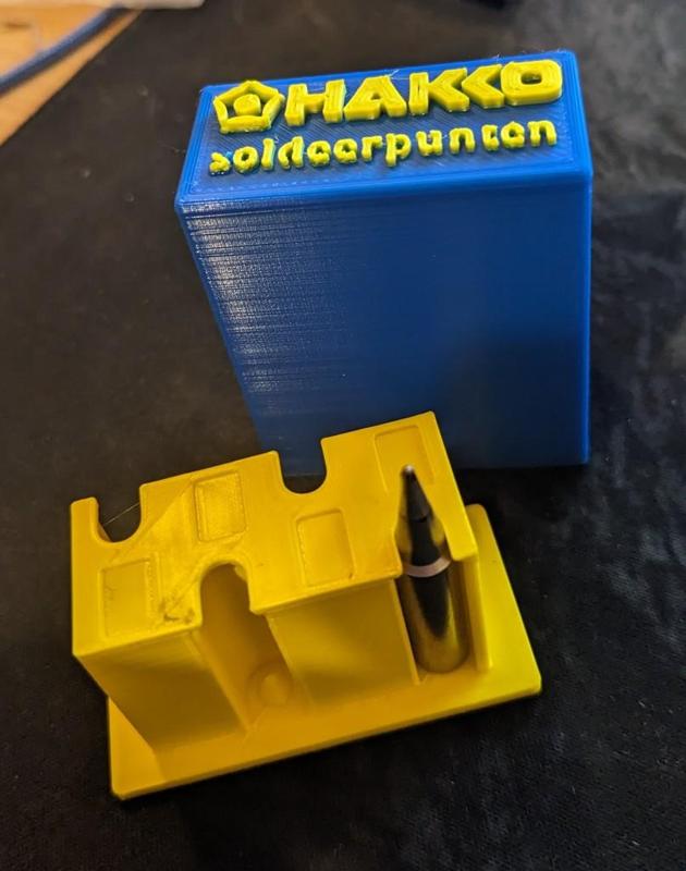 Storage container for Hakko T18 soldering tips