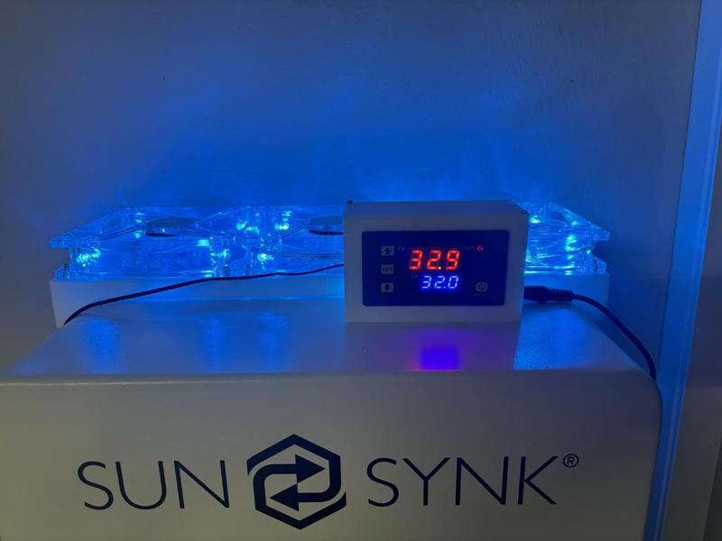Sunsynk 5kW cooler fans with Temperature controller