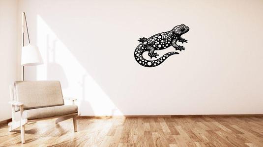 Lizard / Ještěrka voronoi wall decoration