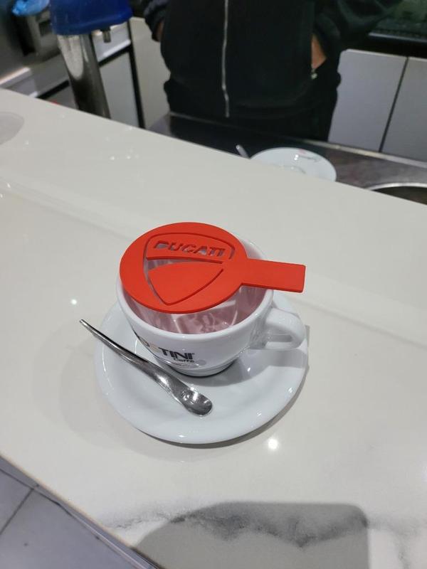 Stencil cappuccino Ducati