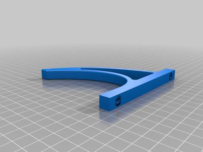 Thin holder for RC planes - with square interface for holes