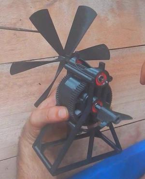 Wind up Fan (Using Tape Measure Spring, 22mm wide)