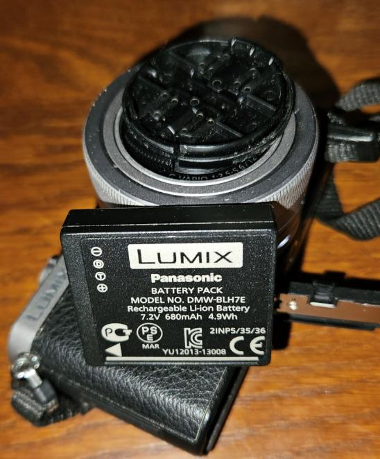 Batterie DMW-BLH7E factice d'alimentation pour PANASONIC LUMIX GM1 dummy battery