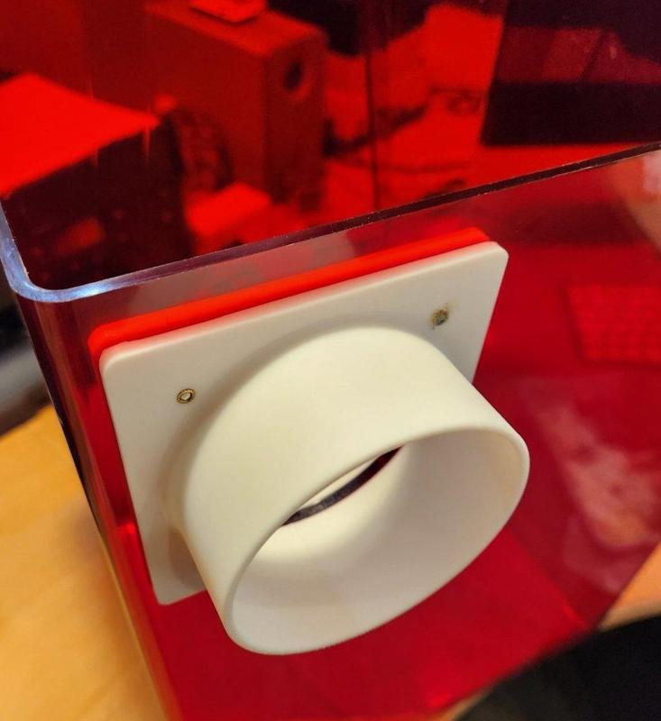 Elegoo Saturn 2 vent port for 80mm ( 3.14961inch) duct