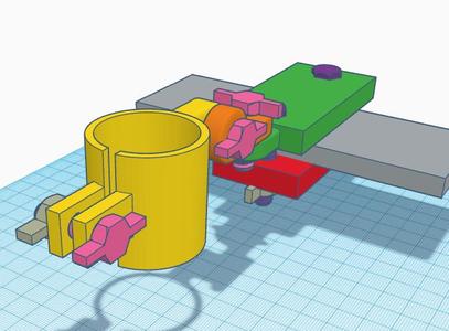 Balcony umbrella fastener