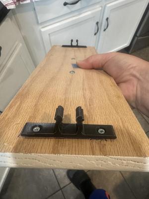 False Front Cabinet Clip with Screw Holes