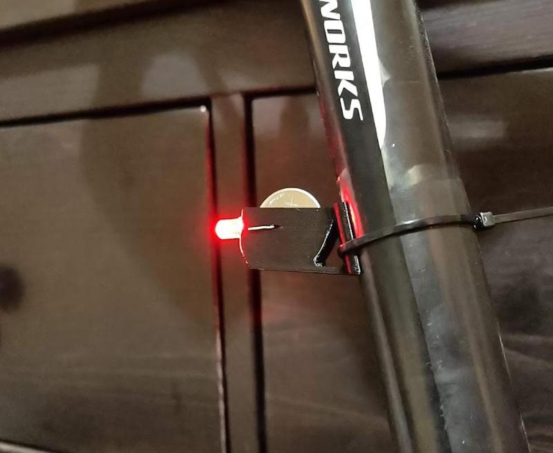 Ultralight Rear Bike Light (for hill climbs)