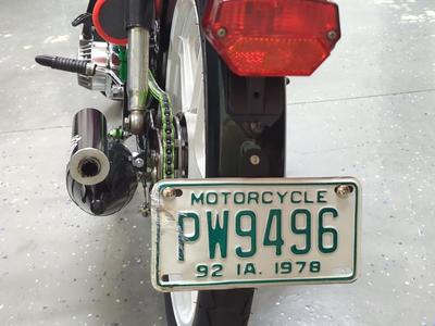 Puch License Plate Mount