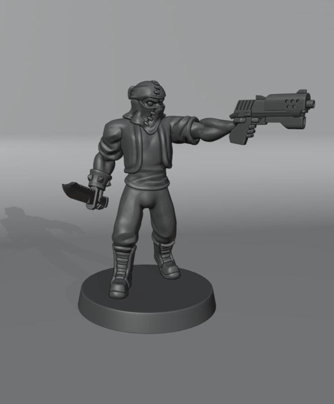 STREET SCUM - JERRY - TABLETOP MINIATURE - TRPG - CYBERPUNK RED/SCI-FI/MODERN - FREE