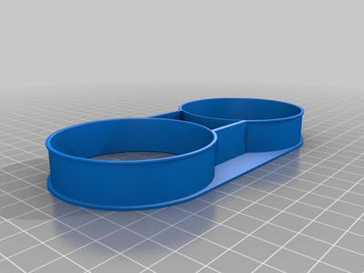 Kunststoffeinlage zu Doppel Glashalter