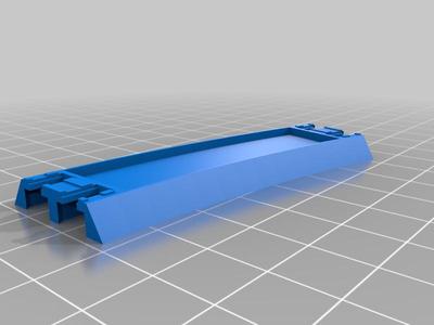 openscad n scale unitrak section Parametric