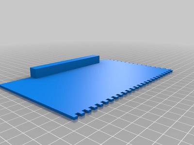 3.2 mm / 1/8" Notch trowel for epoxy
