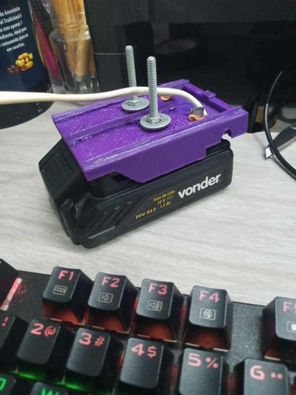 Conector elétrico para bateria vonder 