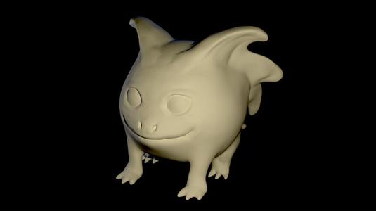  Water round creature (keychain)