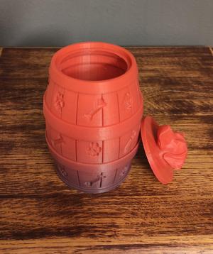 Dog treats barrel