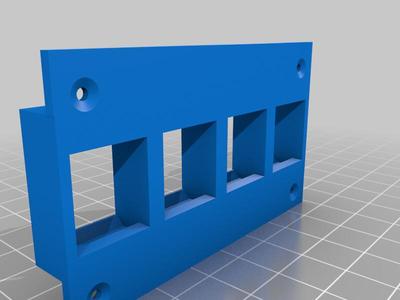 4 Port Patch Panel with Screw holes
