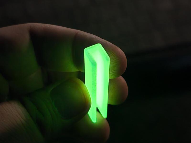 Bluetti portable solar panel glowing clip