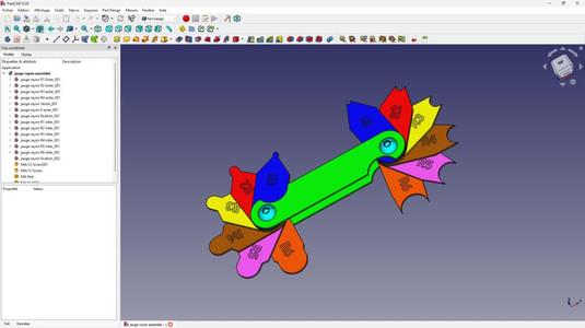 jauge à rayon  spoke gauge