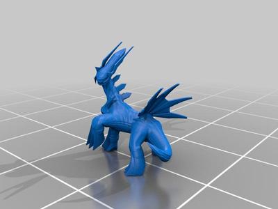 宠物小精灵。帝牙卢卡#Pokemon. Dialga