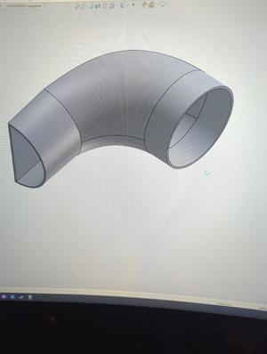 circle to semi circle duct