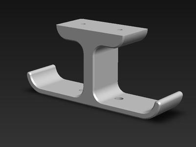 Dual Under Desk Headphone Holder