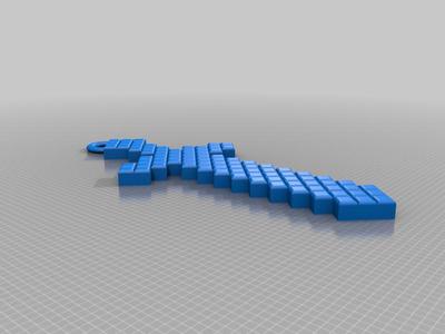 Minecraft Sword keychain