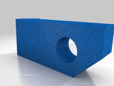 simple 2 piece skew-cut tight rail clip